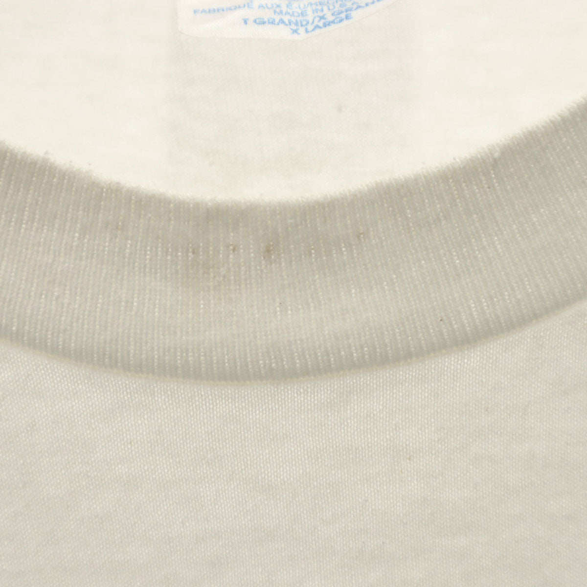 Hanes ヘインズ 90s USA製 オールド 半袖 Tシャツ XL 白 ヘビーウェイト シングルステッチ メンズ