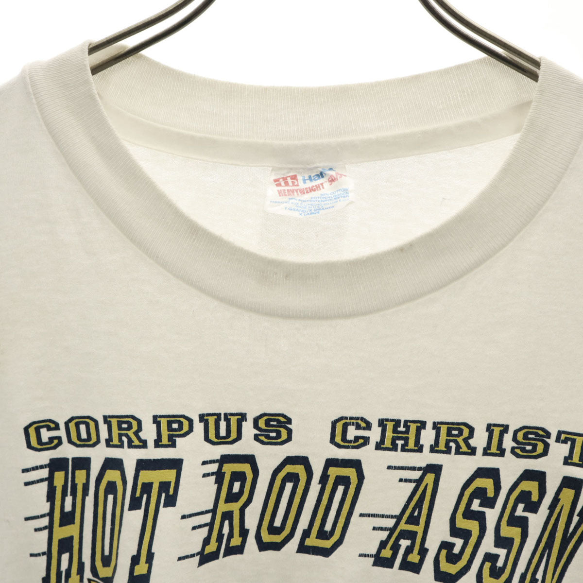 Hanes ヘインズ 90s USA製 オールド 半袖 Tシャツ XL 白 ヘビーウェイト シングルステッチ メンズ