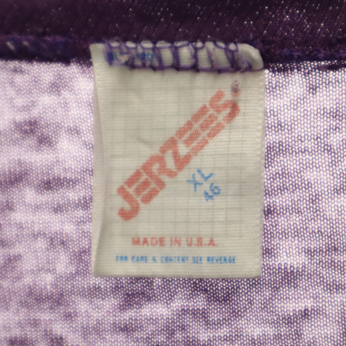 JERZEES ジャージーズ 80s USA製 ヴィンテージ WASHINGTON HUSKIES 半袖 Tシャツ XL パープル メンズ