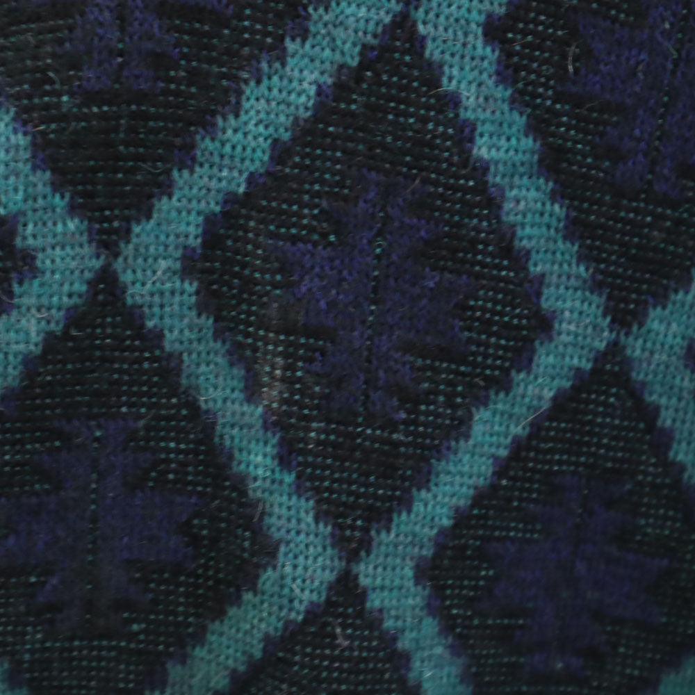 YVES SAINT LAURENT tricots イヴサンローラントリコット 90s オールド ウールブレンド モヘア混 アーガイル柄 長袖 Vネック セーター L ネイビー メンズ