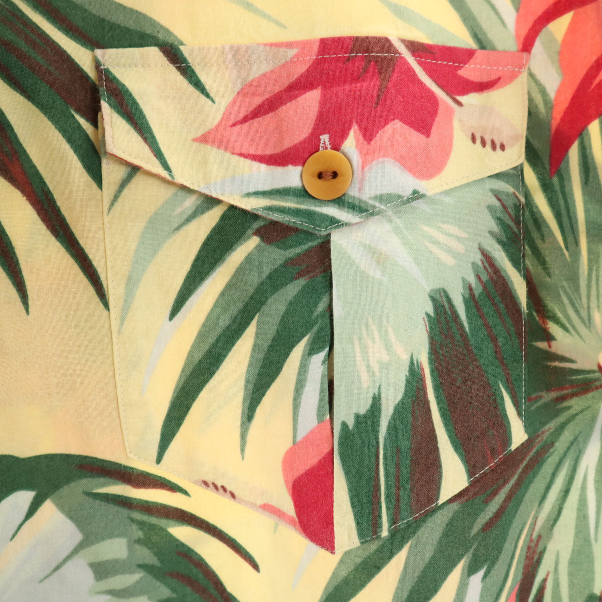 RALPH LAUREN COUNTRY ラルフローレンカントリー 90s オールド ポロカン 半袖 アロハシャツ 上下 セットアップ 7/9 ベージュ系 インパクト21 レディース