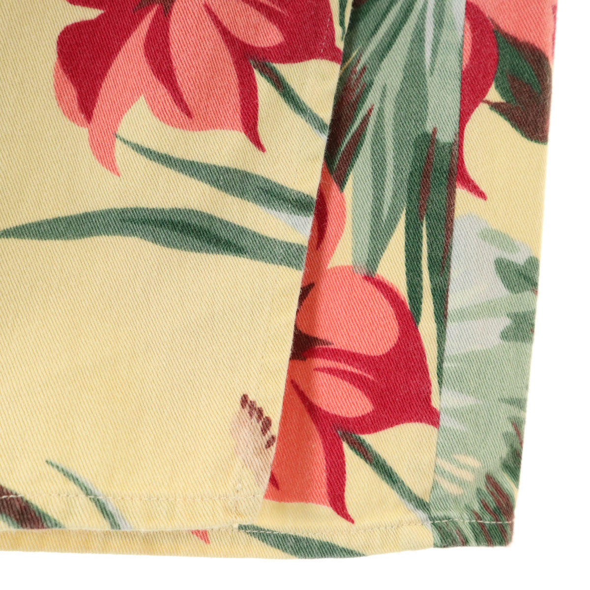 RALPH LAUREN COUNTRY ラルフローレンカントリー 90s オールド ポロカン 半袖 アロハシャツ 上下 セットアップ 7/9 ベージュ系 インパクト21 レディース