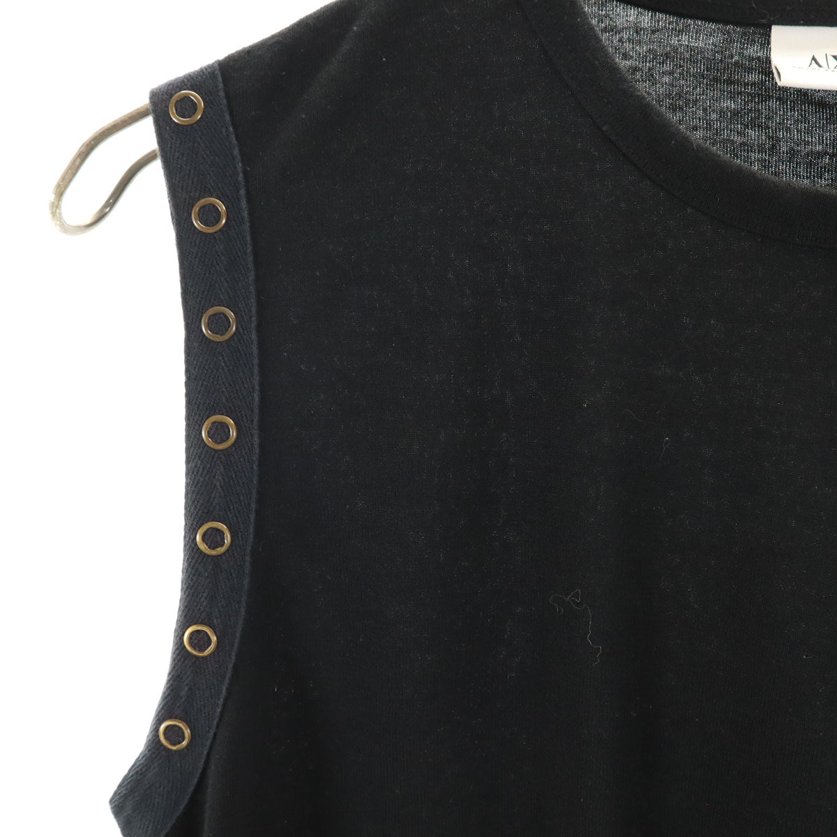 ARMANI EXCHANGE アルマーニエクスチェンジ 90s 00s オールド ノースリーブ カットソー S ブラック系 メンズ