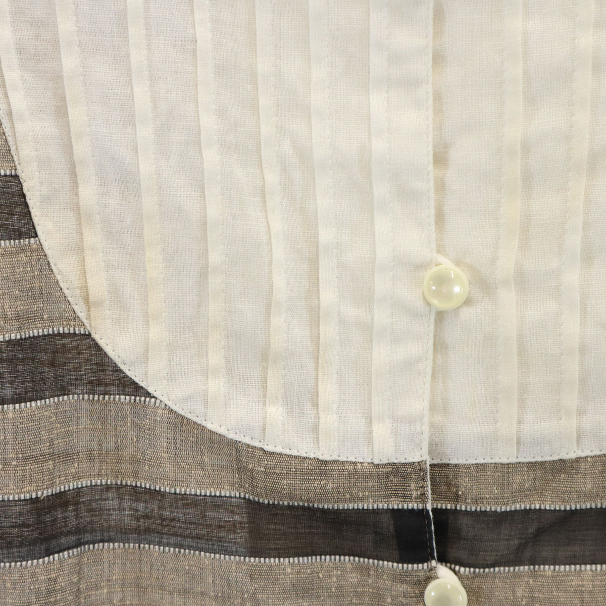 miss chloe ミスクロエ 日本製 ボーダー柄 半袖 ブラウス 40 ブラック系 レディース