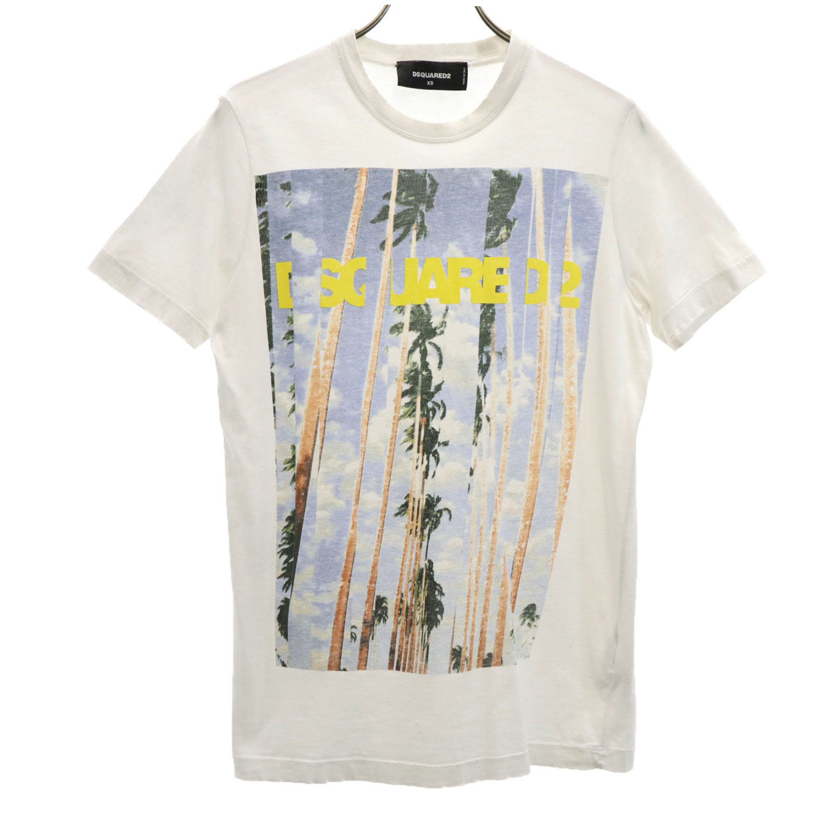 DSQUARED2 ディースクエアード イタリア製 半袖 Tシャツ XS ホワイト メンズ