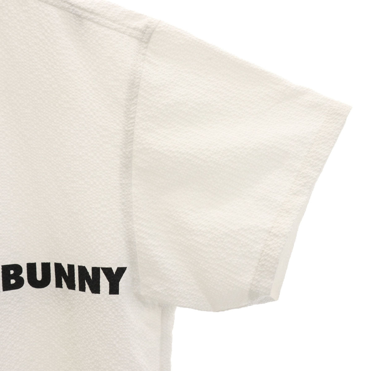 Jack Bunny!! ジャックバニー ゴルフ 半袖 シアサッカー シャツ 6 ホワイト プルオーバー メンズ