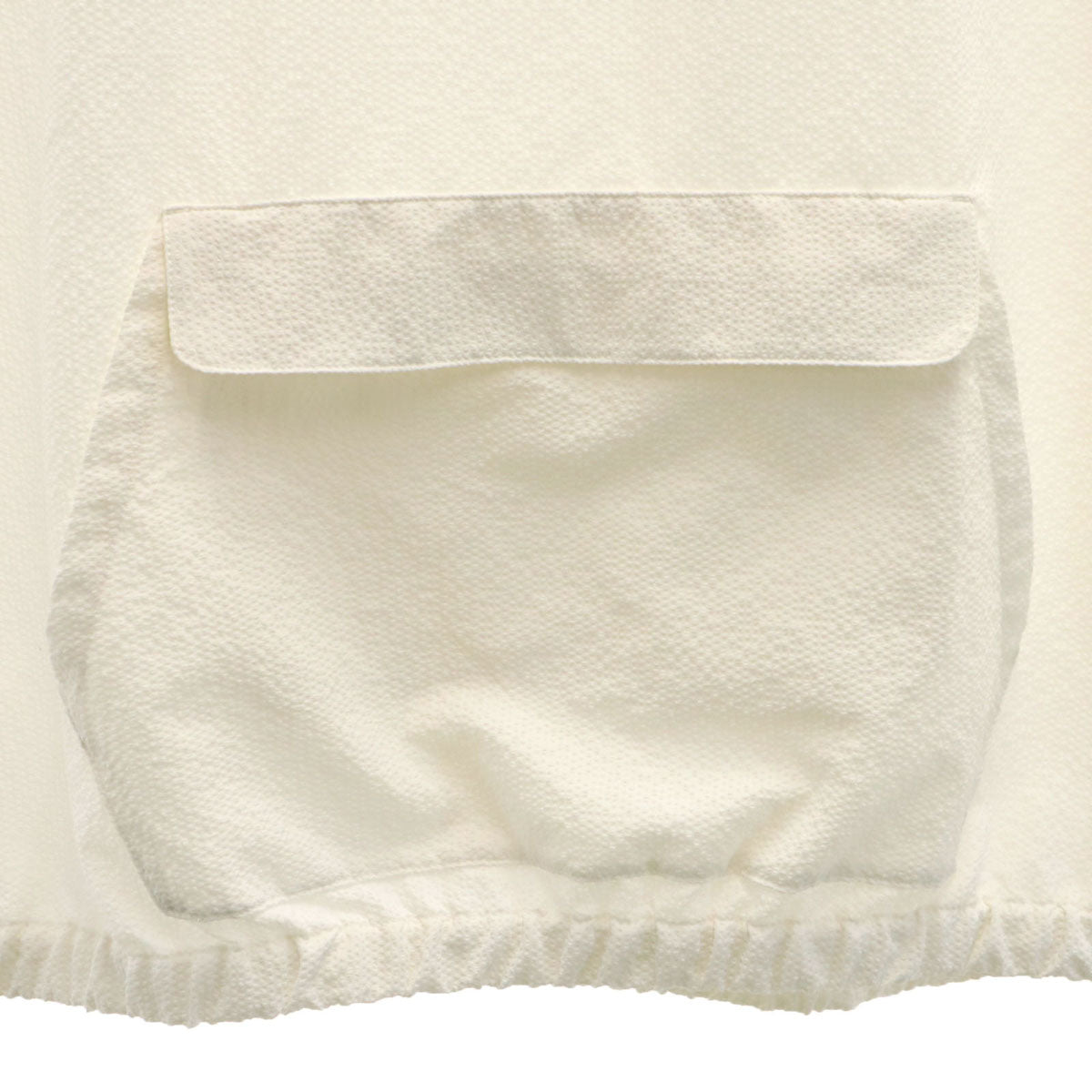 Jack Bunny!! ジャックバニー ゴルフ 半袖 シアサッカー シャツ 6 ホワイト プルオーバー メンズ