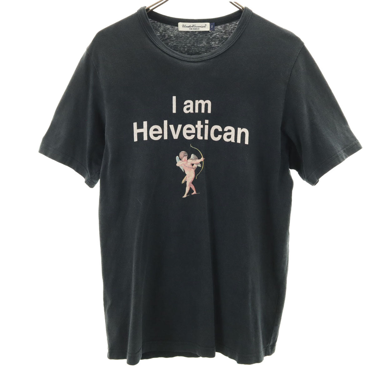 UNDERCOVERISM アンダーカバーイズム 日本製 I am Helvetican 半袖 Tシャツ 2 ブラック メンズ