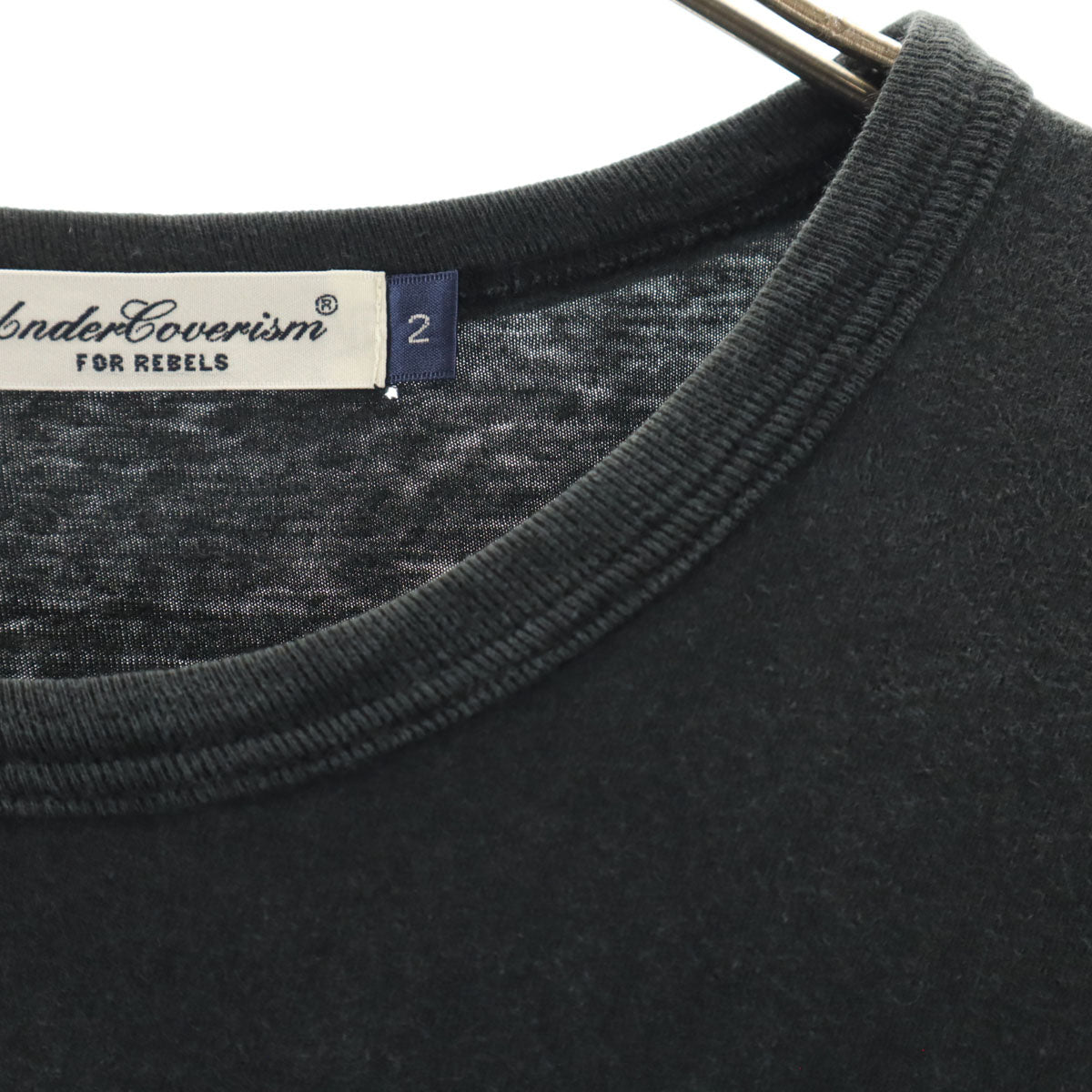 UNDERCOVERISM アンダーカバーイズム 日本製 I am Helvetican 半袖 Tシャツ 2 ブラック メンズ