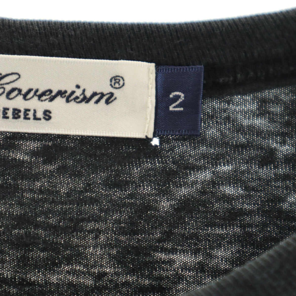 UNDERCOVERISM アンダーカバーイズム 日本製 I am Helvetican 半袖 Tシャツ 2 ブラック メンズ