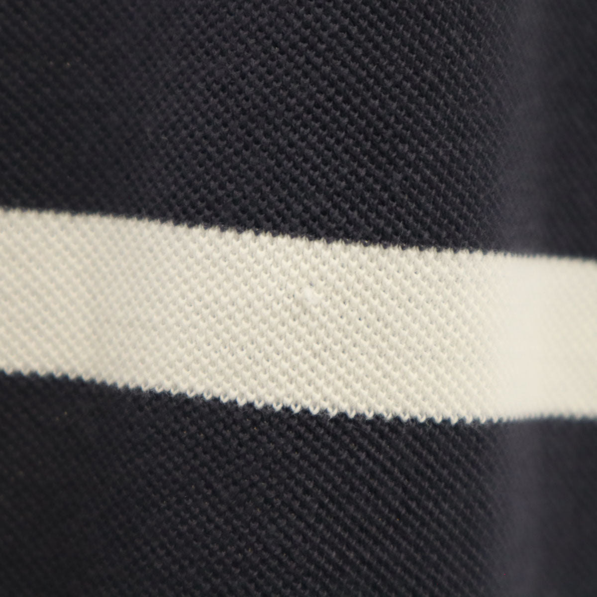 COACH コーチ ボーダー柄 半袖 ポロシャツ L チャコールネイビー C3121 メンズ