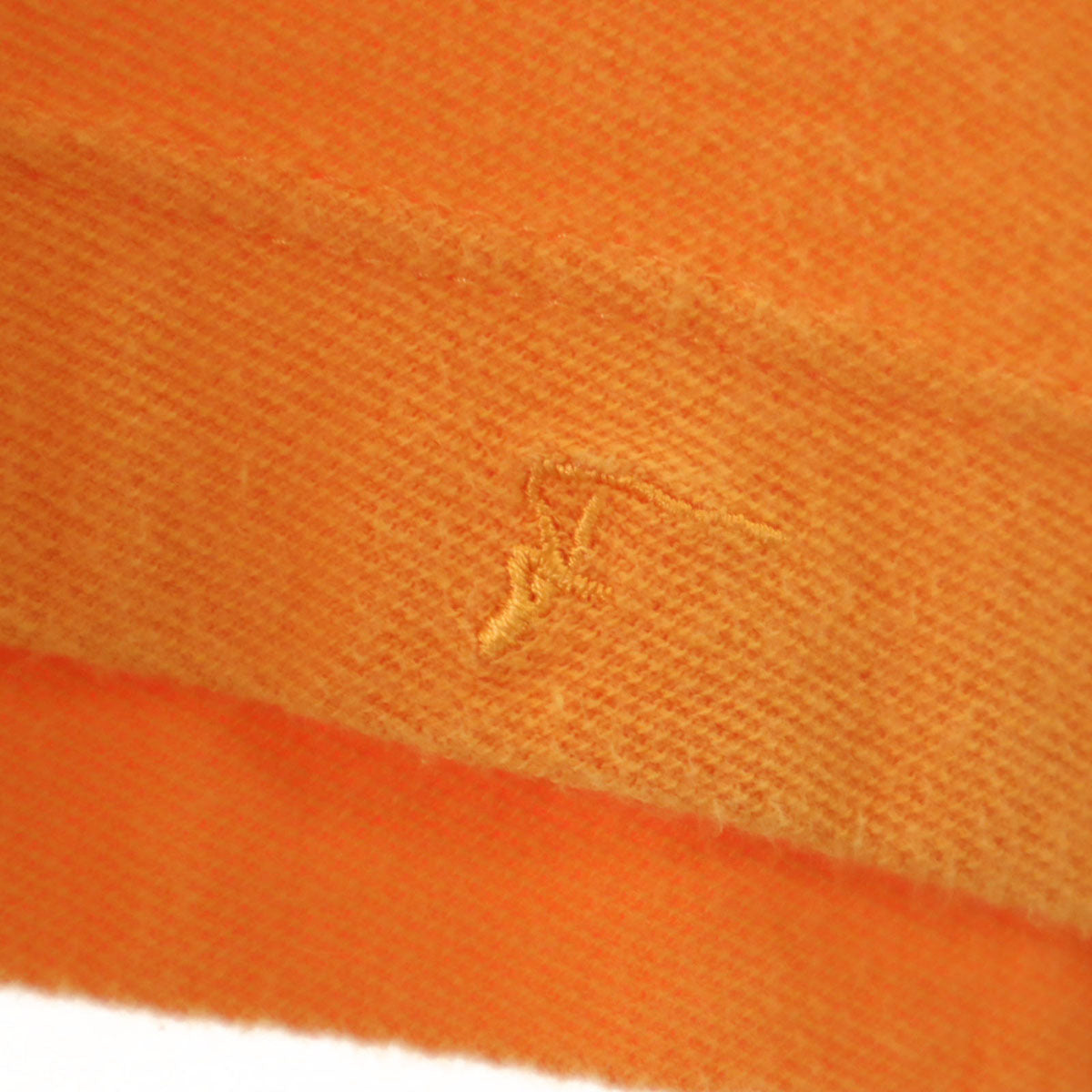 Salvatore Ferragamo サルヴァトーレフェラガモ イタリア製 半袖 ポロシャツ XL オレンジ メンズ