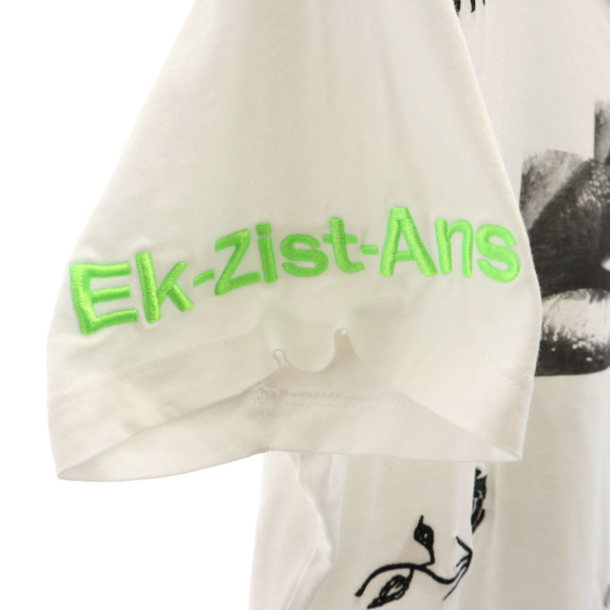 DIESEL ディーゼル リップ プリント 半袖 Tシャツ XS ホワイト T-DARIA-S1 レディース