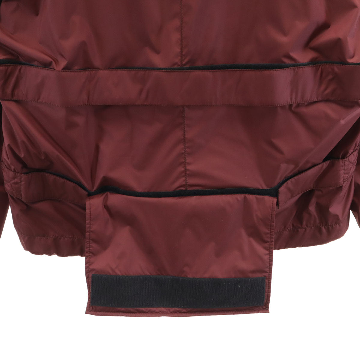 未使用 Herno ヘルノ 2018年 イタリア製 長袖 アノラックパーカー 50 バーガンディ ハンガー付き メンズ