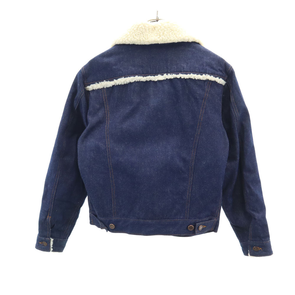 バイソン 襟ボア デニムジャケット M インディゴ ジージャン トラッカー メンズ