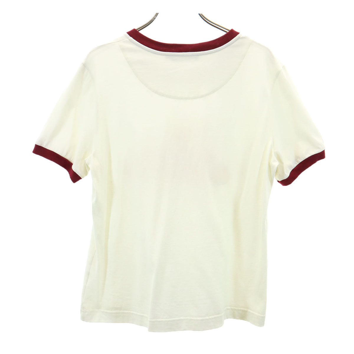 DOLCE&GABBANA ドルチェアンドガッバーナ 半袖 リンガー Tシャツ 46 アイボリー レディース