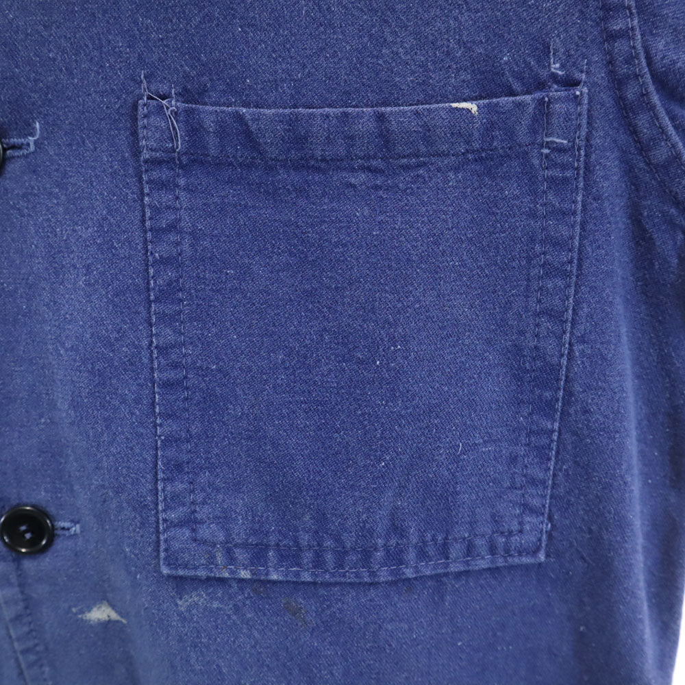 EURO ユーロ 70s ヴィンテージ コットンツイル ワークジャケット 46 ネイビー メンズ