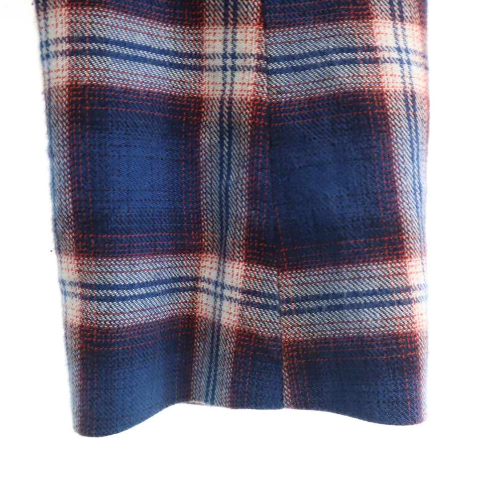 EFFECTEN エフェクテン 日本製 チェック柄 テーラードジャケット L ネイビー 他 アンコン メンズ