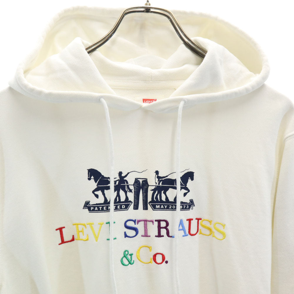Levi's リーバイス 長袖 スウェットパーカー M ホワイト メンズ