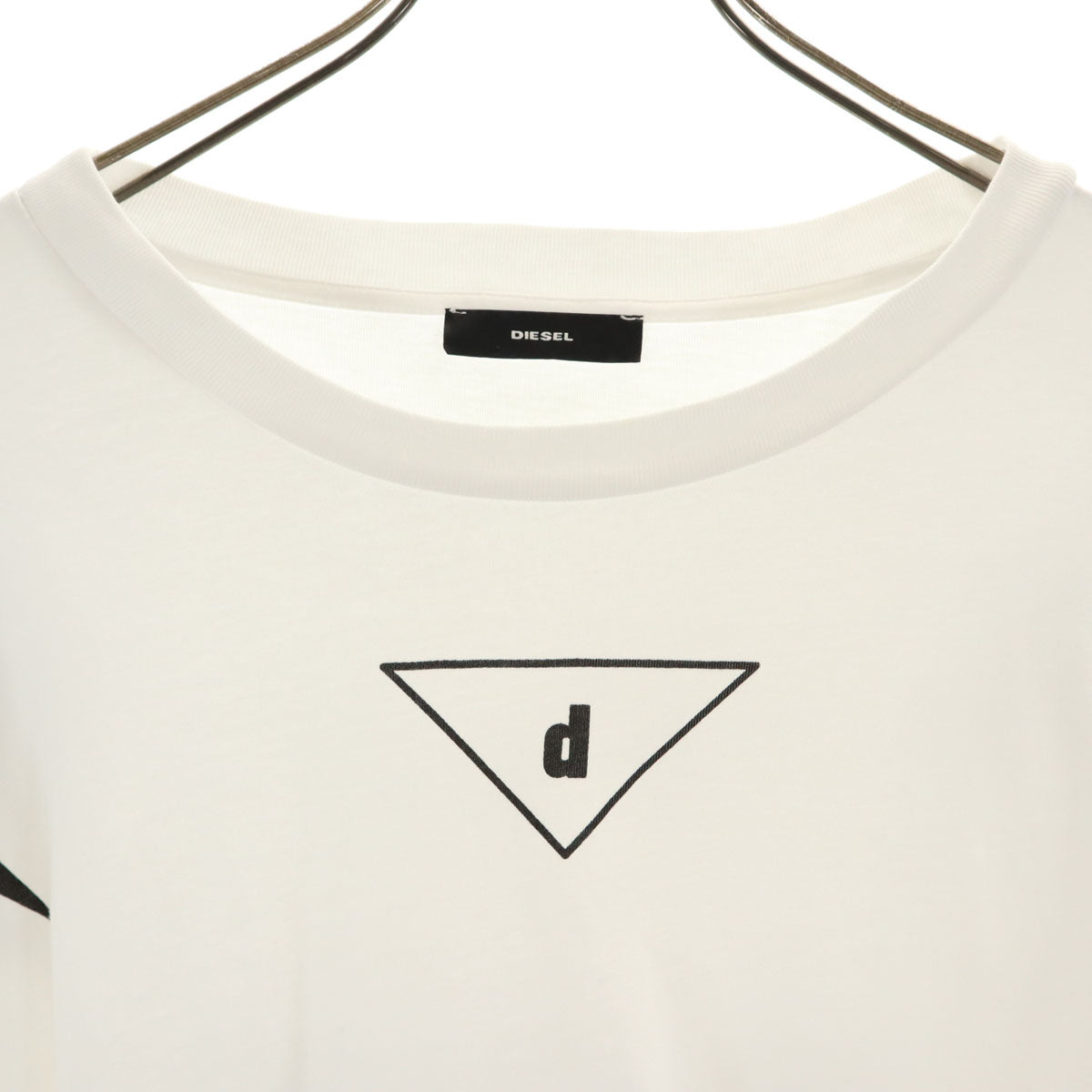 DIESEL ディーゼル 7分袖 カットソー XS ホワイト T-CRAMBLE トップス レディース