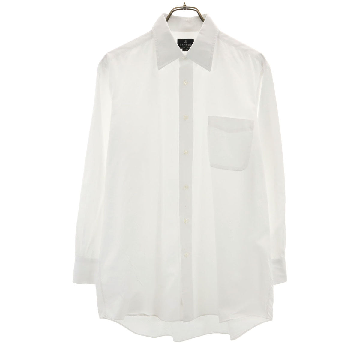 LANVIN ランバン 日本製 長袖 シャツ 41-80 白 メンズ