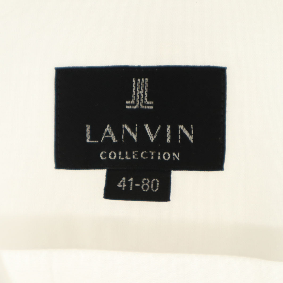 LANVIN ランバン 日本製 長袖 シャツ 41-80 白 メンズ