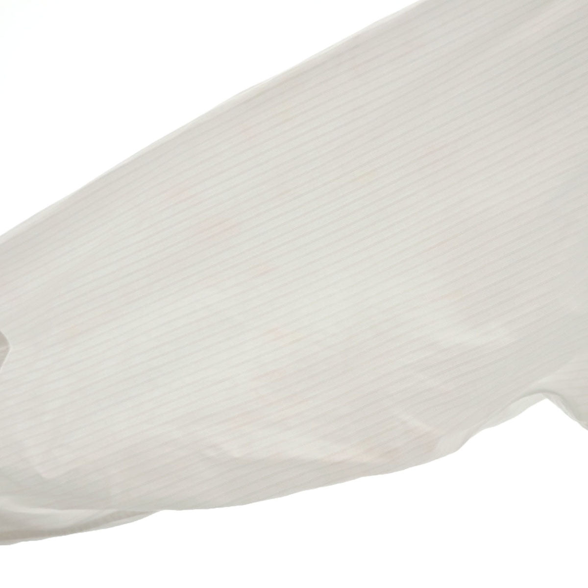 LANVIN ランバン 日本製 ストライプ柄 長袖 シャツ 41-80 白 メンズ