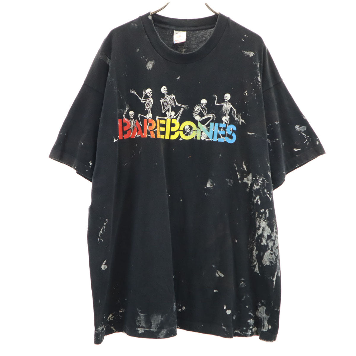 FRUIT OF THE LOOM フルーツオブザルーム 90s USA製 オールド BAREBONES 半袖 Tシャツ XL ブラック シングルステッチ バンド メンズ