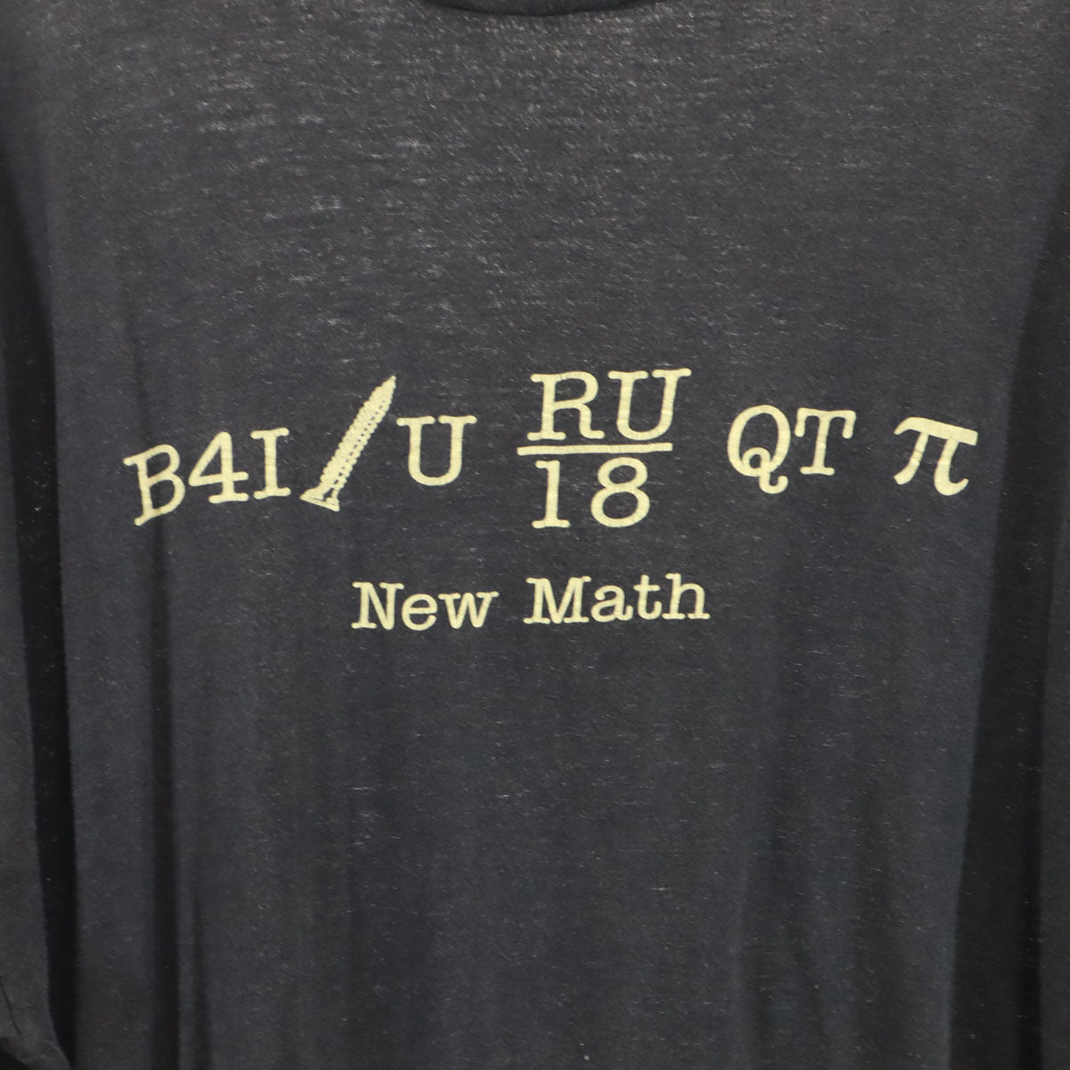 90s オールド New Math 半袖 Tシャツ ブラック シングルステッチ メンズ