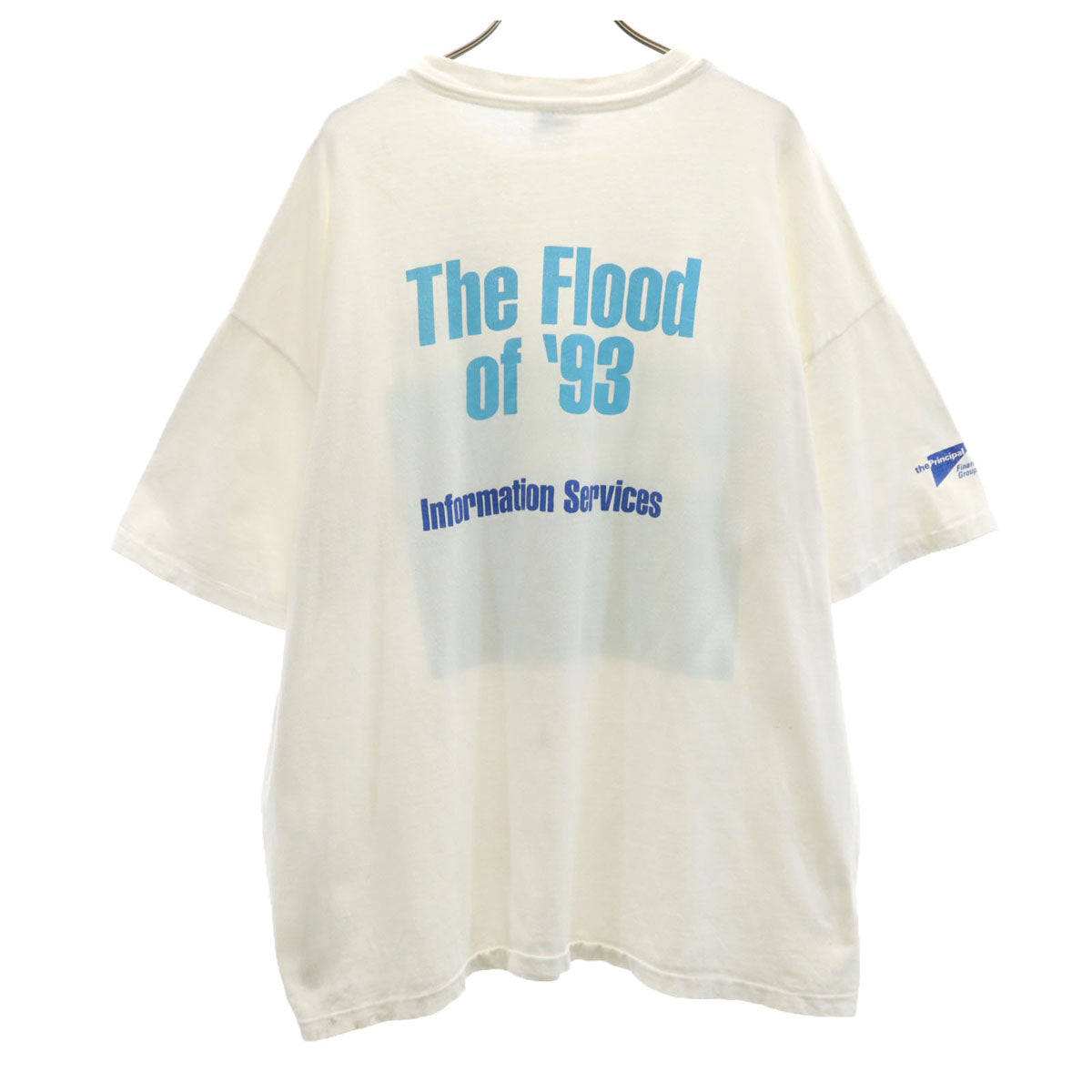 Hanes ヘインズ 90s USA製 オールド メッセージ プリント 半袖 Tシャツ XXL ホワイト シングルステッチ BEEFY-T ビッグサイズ メンズ