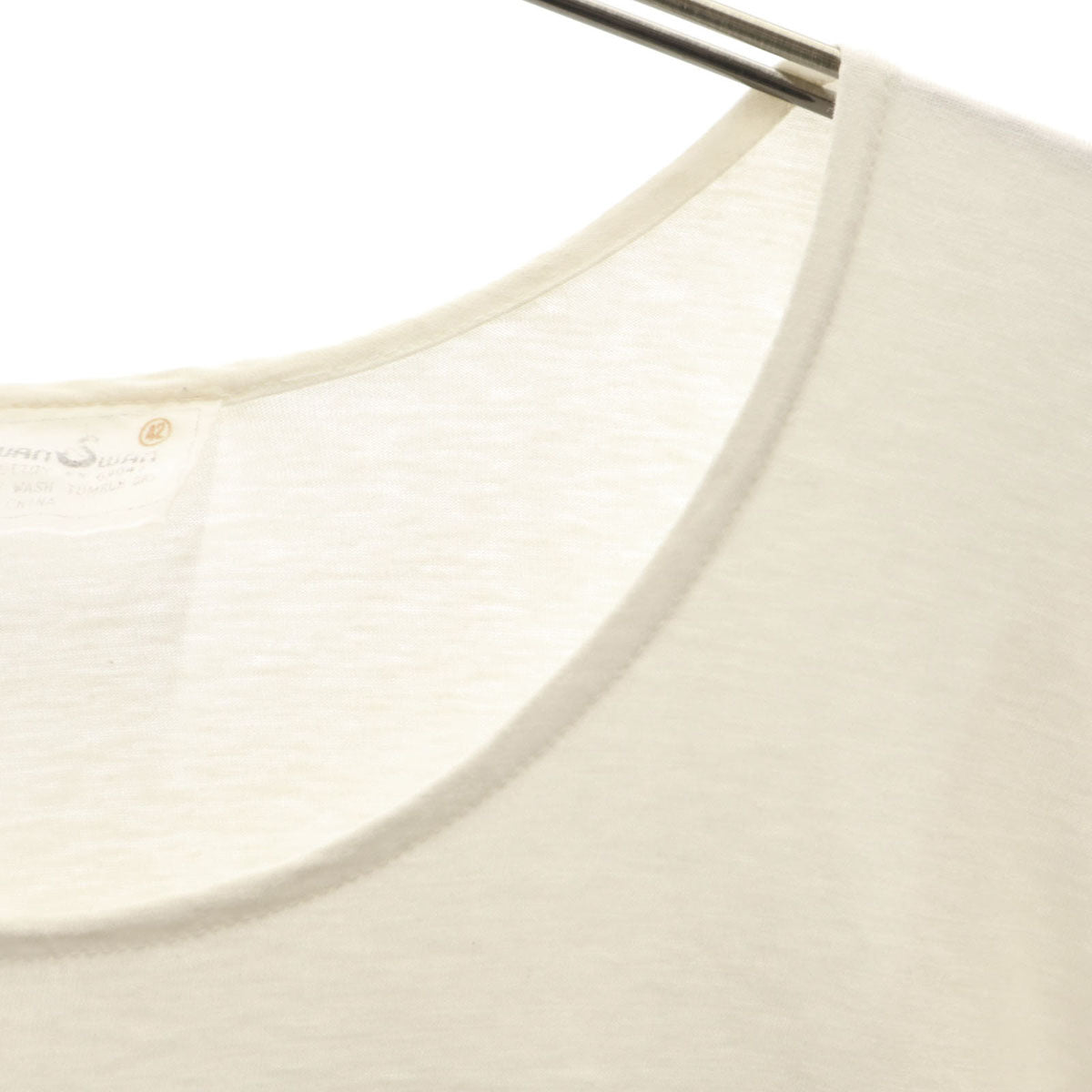 Swan Swan 80s ヴィンテージ イラスト プリント 半袖 Tシャツ 42 ホワイト シングルステッチ メンズ