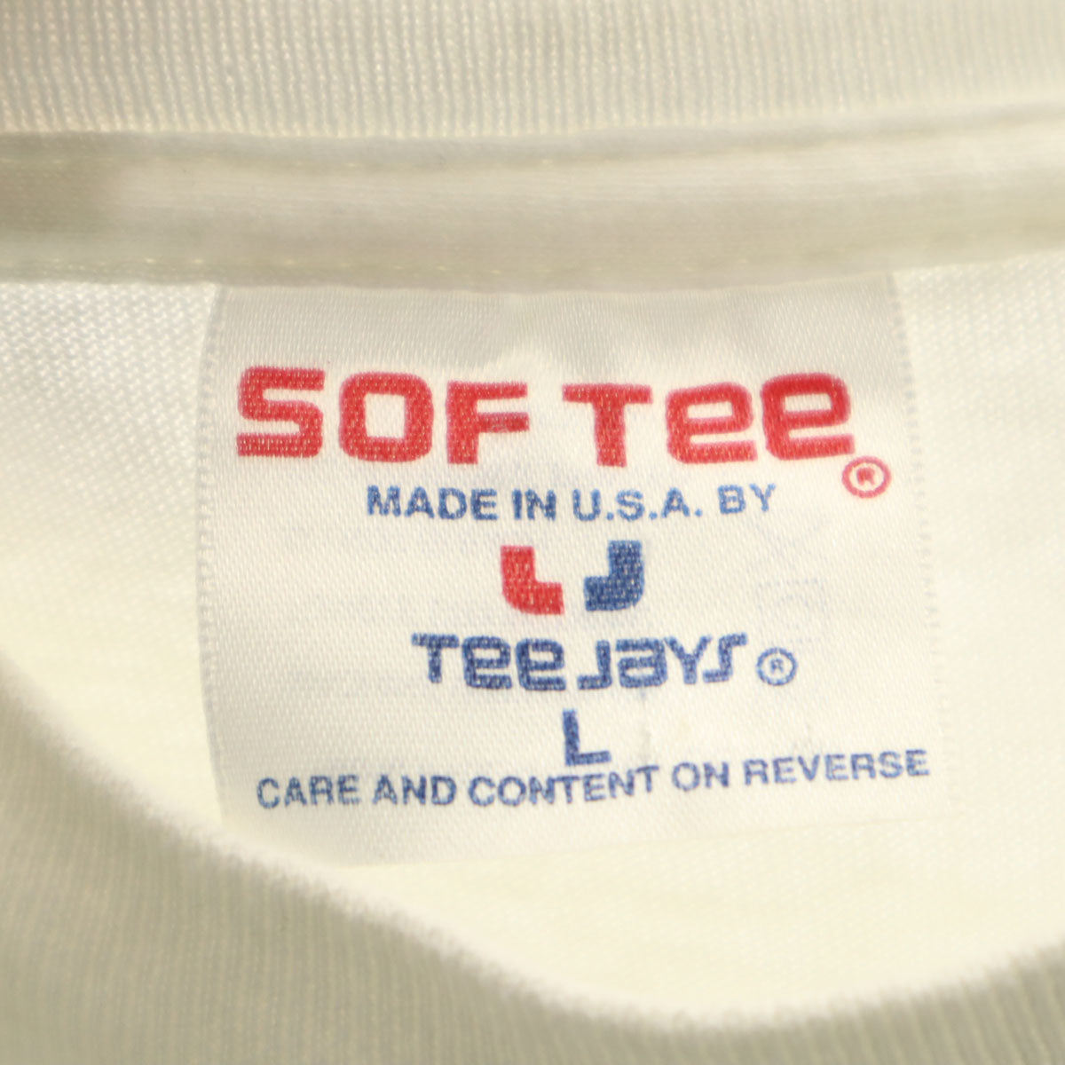 SOF Tee 90s USA製 オールド MC エッシャー アート 半袖 Tシャツ L ホワイト シングルステッチ マルチ メンズ