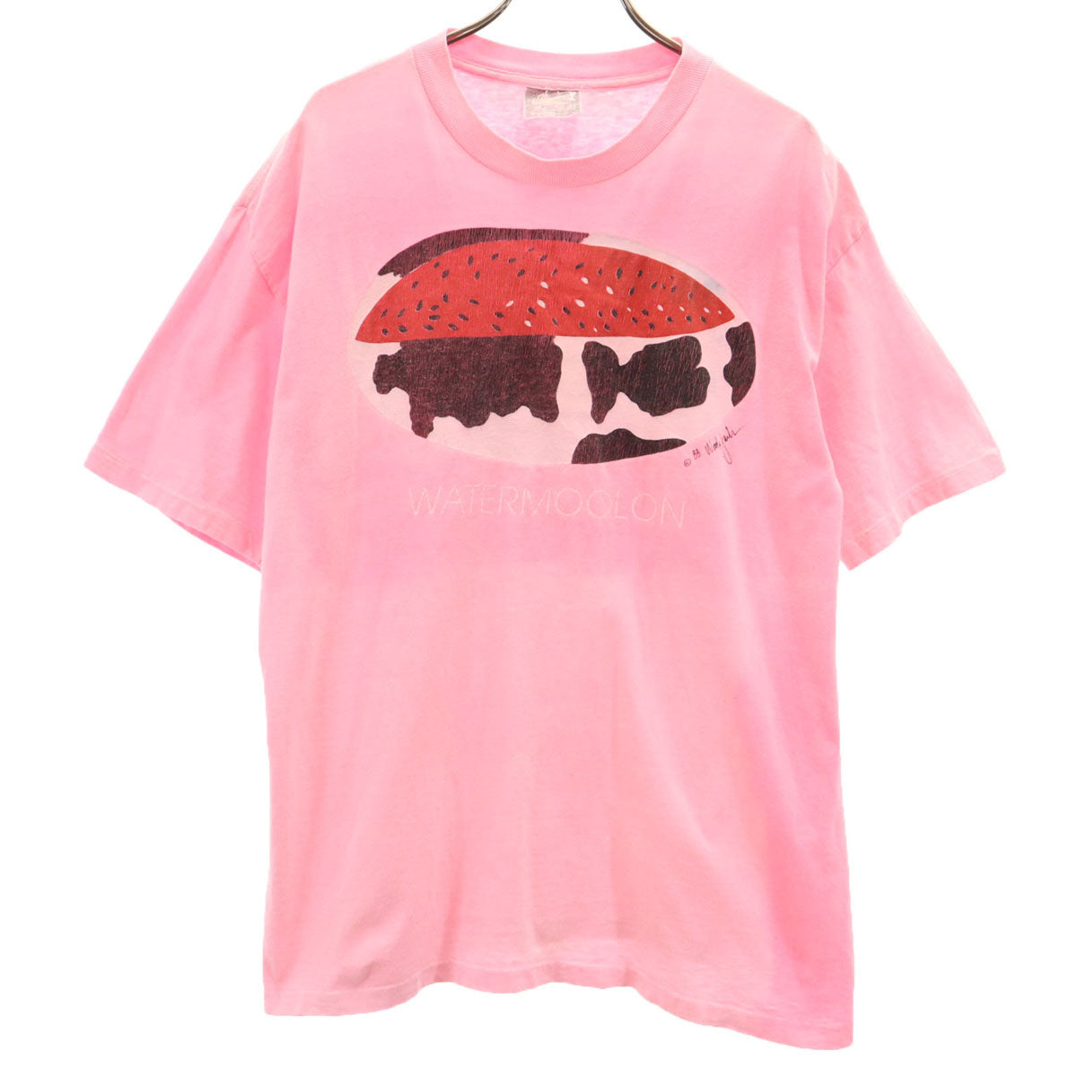 Skkimers 80s USA製 ヴィンテージ スイカ 半袖 Tシャツ XL ピンク シングルステッチ メンズ