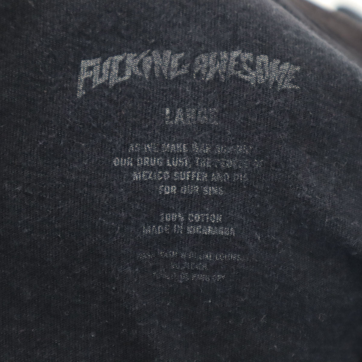 FUCKING AWESOME ファッキングオーサム BURN 半袖 Tシャツ L ブラック メンズ