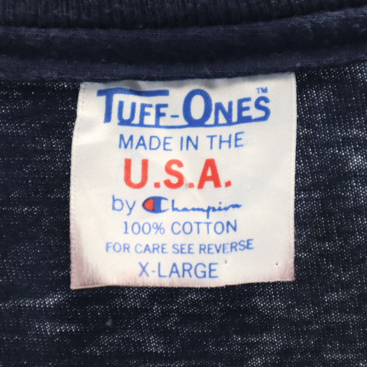 Champion チャンピオン 80s TUFF-ONES USA製 オールド 1986 BLACKBIRD F-16 半袖 Tシャツ XL ネイビー シングルステッチ メンズ