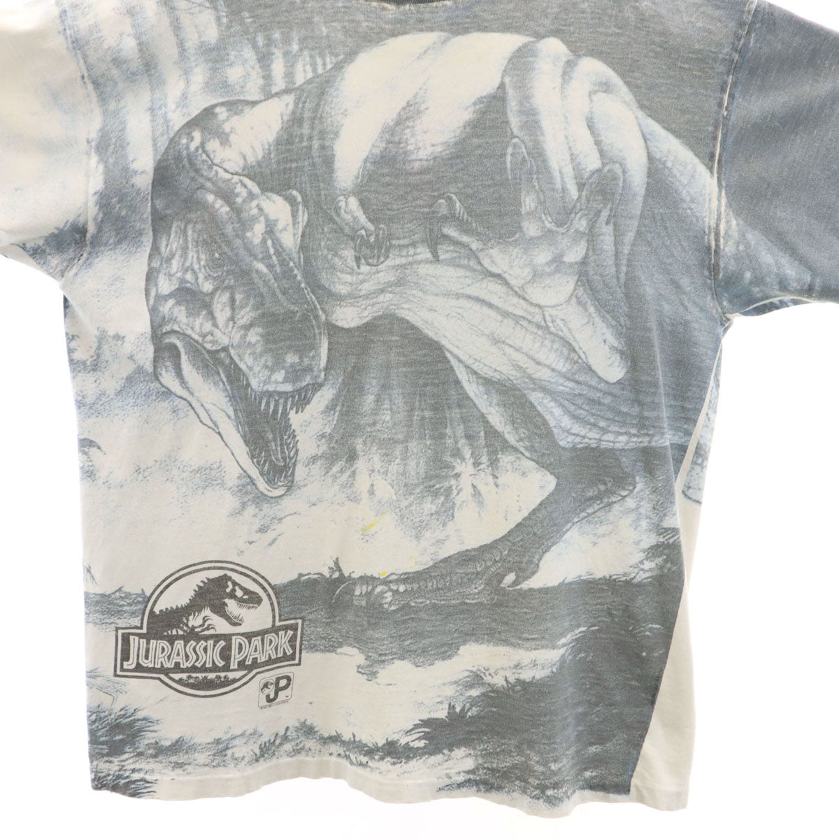 Hanes ヘインズ 90s オールド USA製 ジュラシックパーク3 ムービーT 映画 ジェラシックパーク 半袖 Tシャツ XL グレー シングルステッチ メンズ