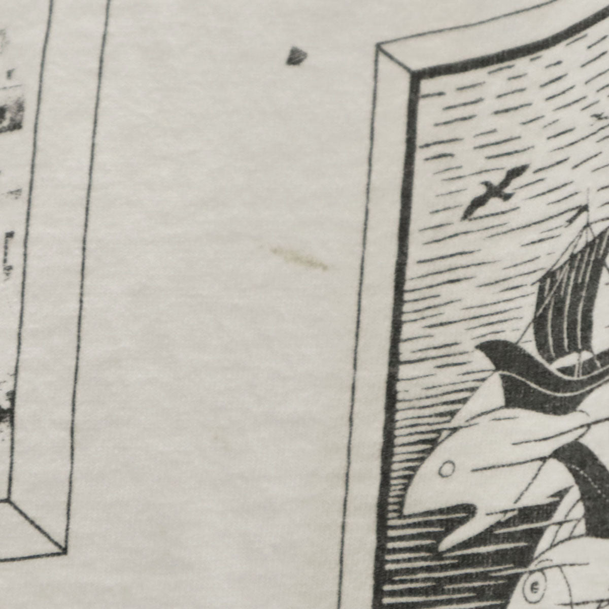 ANDAZIA アンドジア 90s USA製 オールド マルチ M.C.エッシャー だまし絵 半袖 Tシャツ XL ホワイト シングルステッチ メンズ