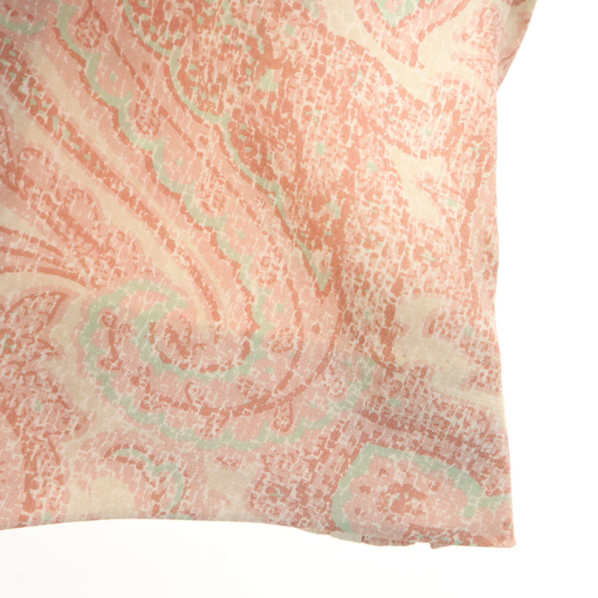 Christian Dior クリスチャンディオール 90s シルク オールド 総柄 フレンチスリーブ シャツ 9 ピンク系 サイドフェスナー レディース