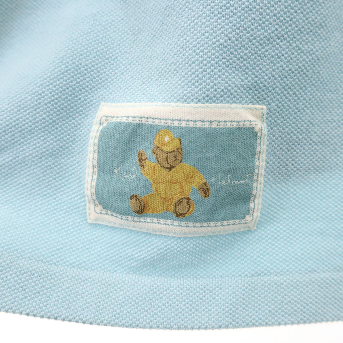 Karl Helmut カールヘルム 半袖 ポロシャツ L ブルー系 鹿の子 メンズ