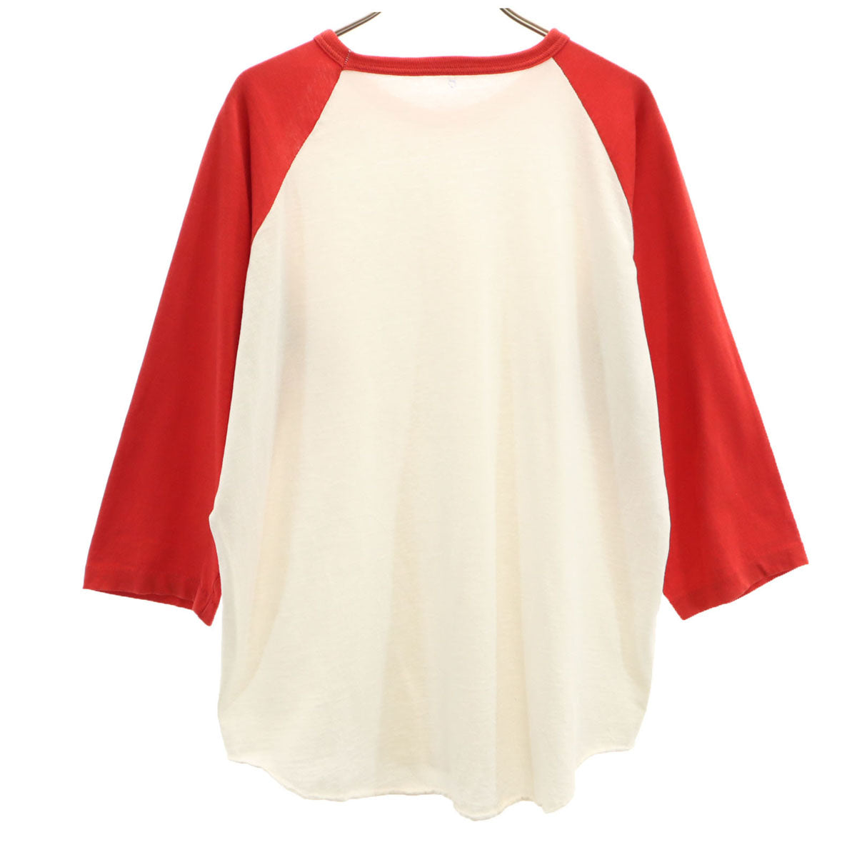 80s 90s オールド 7分袖 ラグランスリーブ Tシャツ ホワイト系 メンズ