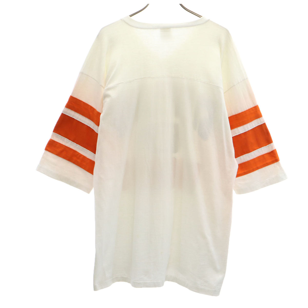 LOGO7 ロゴセブン 90s USA製 オールド 5分袖 Vネック Tシャツ XL ホワイト シングルステッチ メンズ