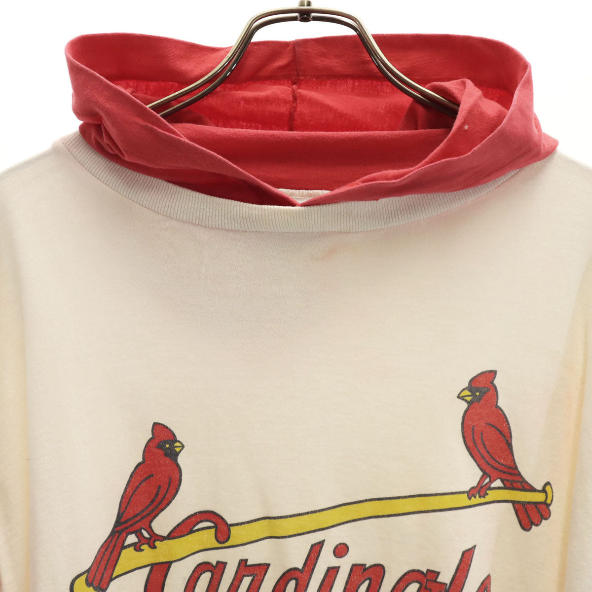 APEX ONE 90s USA製 オールド 半袖 フード Tシャツ L ホワイト系 シングルステッチ メンズ