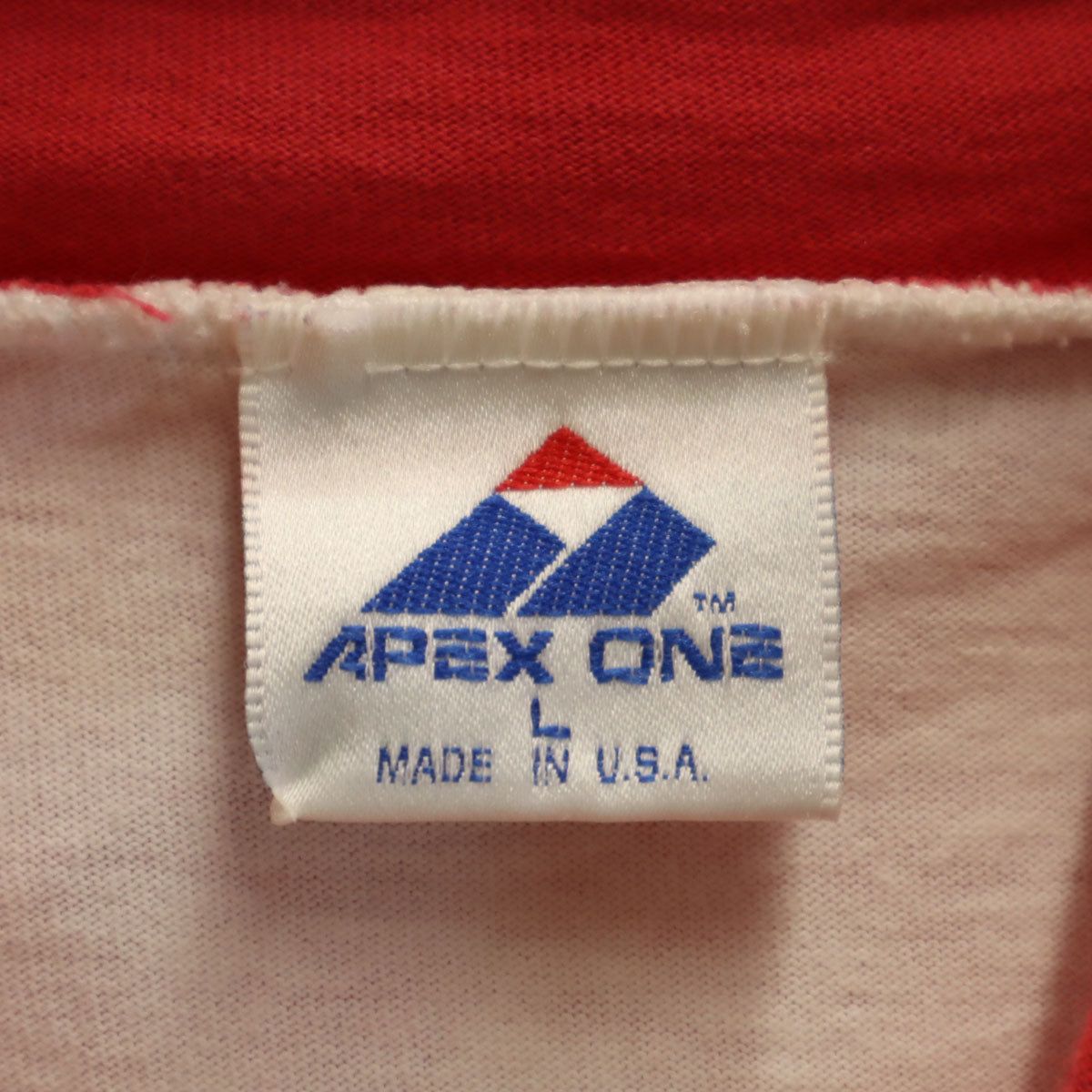APEX ONE 90s USA製 オールド 半袖 フード Tシャツ L ホワイト系 シングルステッチ メンズ