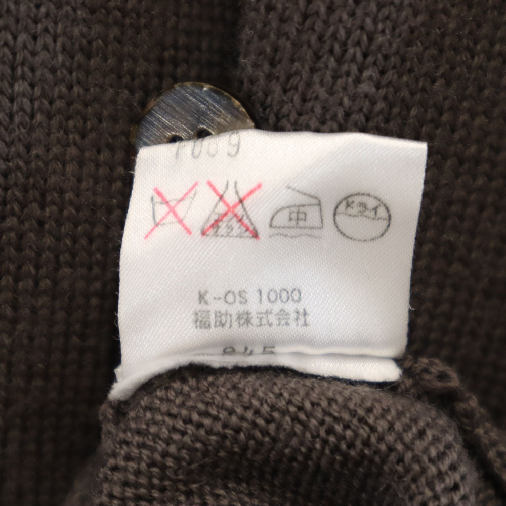 YVES SAINT LAURENT イヴサンローラン 90s ウールブレンド オールド 長袖 ニットベスト L グレー メンズ