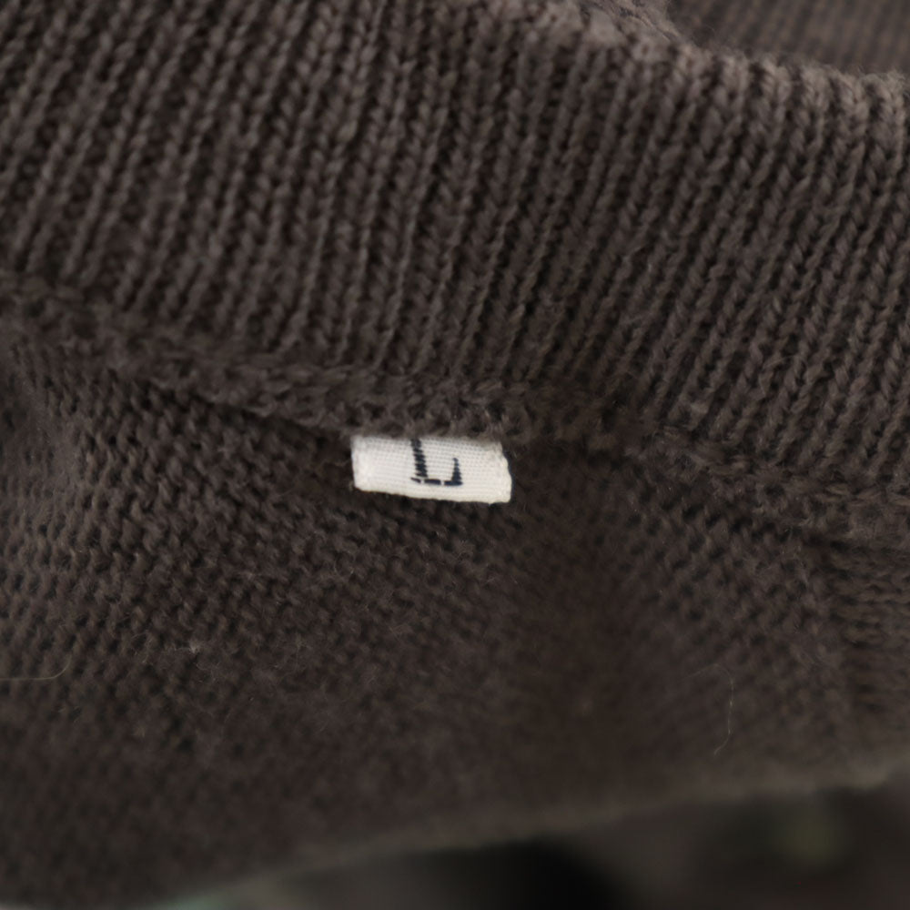 YVES SAINT LAURENT イヴサンローラン 90s ウールブレンド オールド 長袖 ニットベスト L グレー メンズ