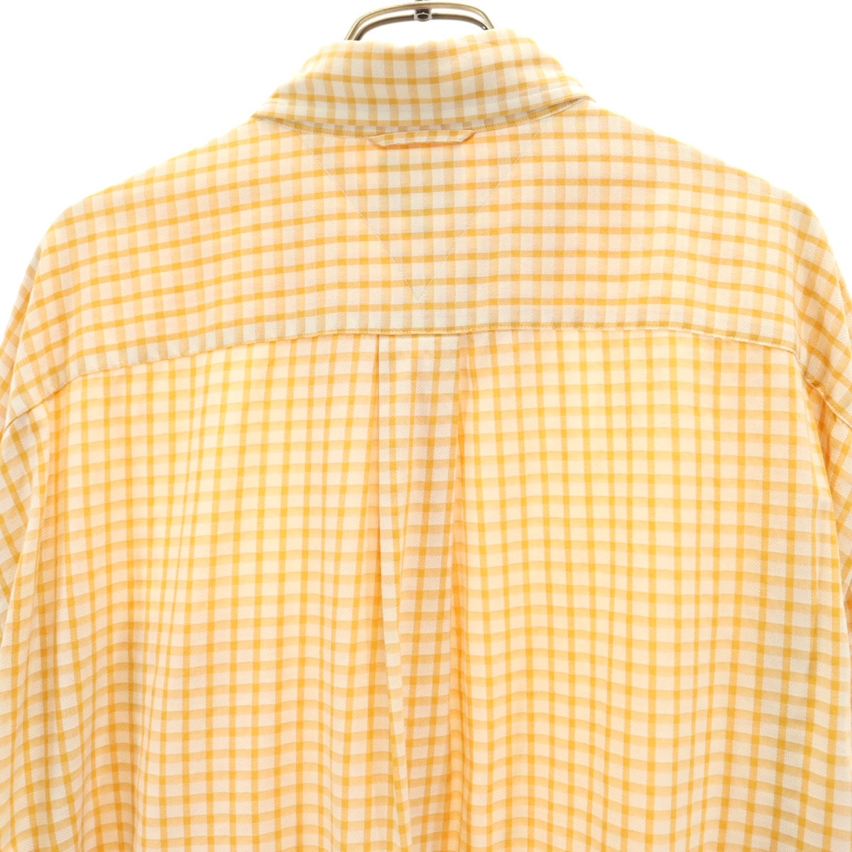 TOMMY HILFIGER トミーヒルフィガー 90s オールド フラッグタグ チェック 長袖 ボタンダウンシャツ XL オレンジ系 メンズ