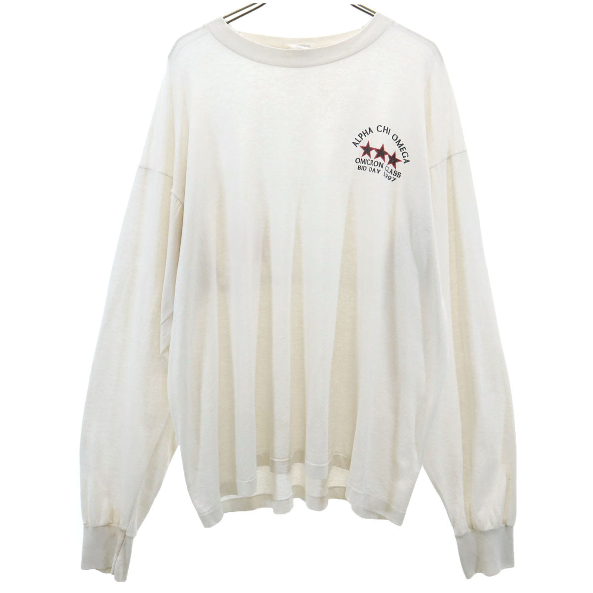 FRUIT OF THE LOOM フルーツオブザルーム 90s 00s BEST USA製 オールド 長袖 Tシャツ XL ホワイト系 ロンT メンズ