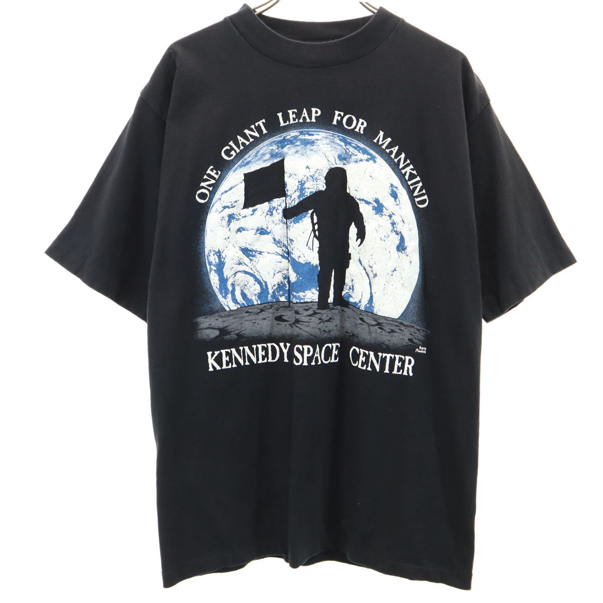 PRAIRIE MOUNTAIN プレーリーマウンテン 90s USA製 オールド ケネディ宇宙センター 半袖 Tシャツ M ブラック シングルステッチ メンズ