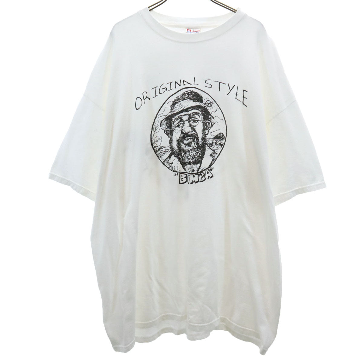 Hanes ヘインズ BOMBA SURFSIDE SHACK 半袖 Tシャツ XXL ホワイト ビッグサイズ メンズ