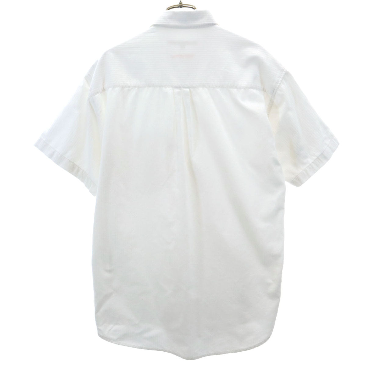 PERRY ELLIS ペリーエリス 半袖 コーデュロイシャツ S ホワイト メンズ